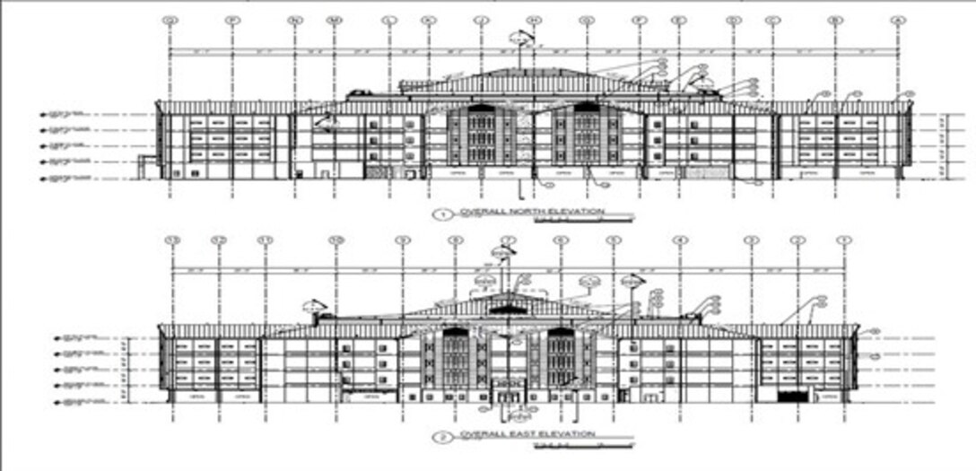 This project will construct a new, multi-story dormitory complex for Air Force recruits at Joint Base San Antonio-Lackland. The modern facility includes living quarters, administrative areas, and physical training spaces designed to support the mission of Basic Military Training. By replacing several outdated buildings, this project provides a comprehensive and efficient environment that improves the quality of life and training effectiveness for our newest airmen.