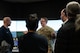 Members of the Community Leadership Institute (CLI) learn about air traffic control (ATC) tower operations at Minot Air Force Base, North Dakota, April 30, 2026. The CLI members learned about ATC responsibilities, such as controlling and regulating en route and terminal air traffic. (U.S. Air Force photo by Airman Ben Selchow)