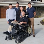 The Avila family poses for a photo.