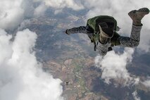 Philippine Air Force special operators conduct a military free-fall jump as part of Exercise Balikatan 2026 over the Philippines, April 29, 2026.