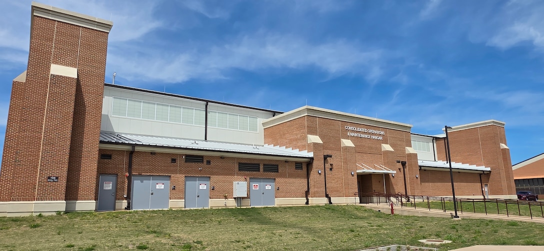 Photo of consolidated operations and maintenance hangar