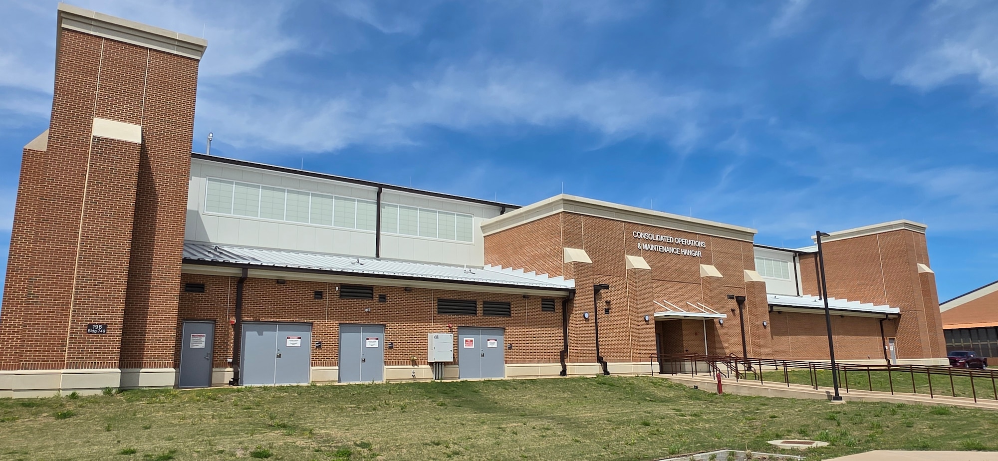 Photo of consolidated operations and maintenance hangar