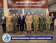 Forging the future of maritime dominance — Leaders gather for a group photo at the Advanced Warfighting Summit & Leadership Huddle (March 24 – 25, 2026) to drive innovation, enhance collaboration, and advance integrated warfighting readiness and innovation.