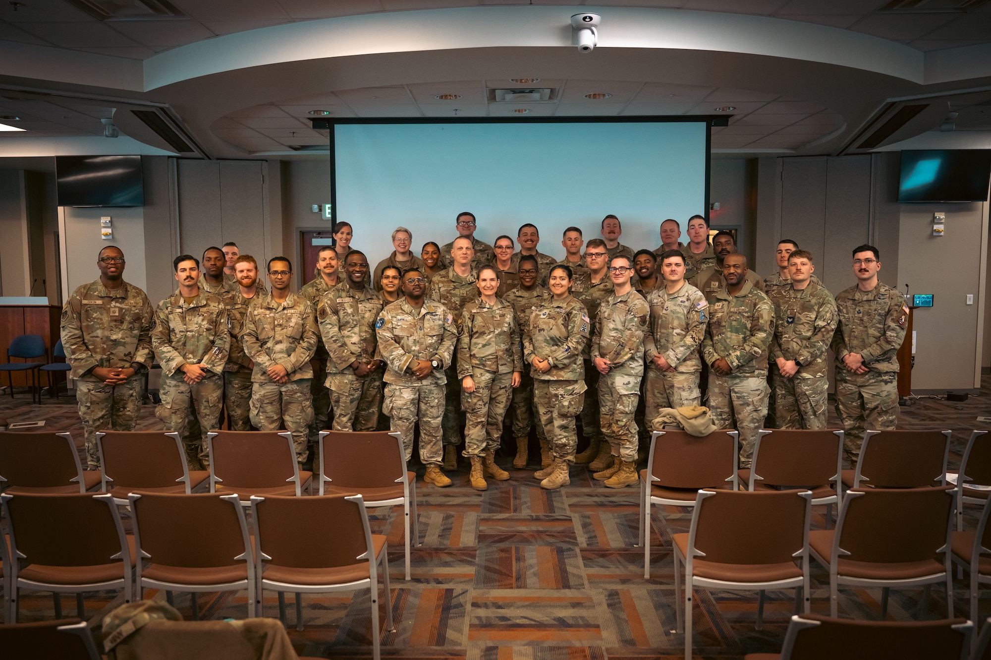 group photo in auditorium