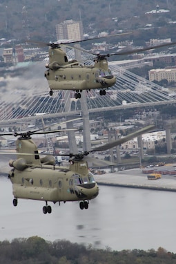 Georgia Army National Guard’s Detachment 1, Bravo Company, 1-169th General Support Aviation Battalion conducts multi ship flight training near Savannah Ga. These crewmembers are preparing for a deployment to Afghanistan in the spring of 2014.