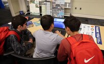 Students participating in the 15th annual Carderock Math Contest (CMC) learn naval engineering principles during a tour stop sponsored by the American Society of Naval Engineers (ASNE) at Naval Surface Warfare Center, Carderock Division