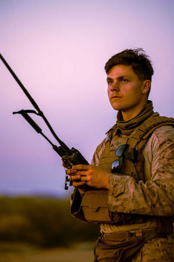U.S. Marine Corps Lance Cpl. Oliver Lavenson, a fire support Marine with the 11th Marine

Expeditionary Unit, I Marine Expeditionary Force, operates a radio during Realistic Urban

Training near Blythe, California, November 10, 2025. RUT is a land-based training exercise that enables the 11th MEU to conduct expeditionary operations as a cohesive Marine Air-Ground Task Force in preparation for amphibious operations alongside the U.S. Navy. (U.S. Marine Corps photo by Cpl. Avery Wayland)