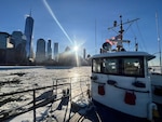 The Coast Guard Cutter Hawser successfully broke ice and freed the NYPD Harbor David after the vessel became beset near Pier 86 on the Hudson River while underway January 27, 2026. Working alongside our local partners, Hawser ensured the NYPD vessel could safely reposition and continue operations. Coast Guard cutter Hawser is a 65 ft. Harbor Tug, homeported in Bayonne, NJ. It’s reinforced hull and primary role in breaking ice to keep vital waterways open for commerce in the Northeast harsh winter, while also supporting search and rescue and law enforcement year-round, particularly on Lake Champlain and the Hudson River. (U.S. Coast Guard video by Hawser Crew)