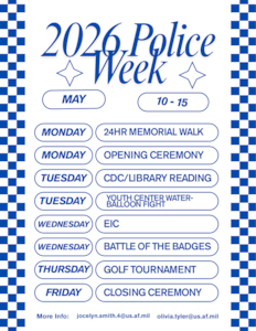 2026 Police Week graphic with events
