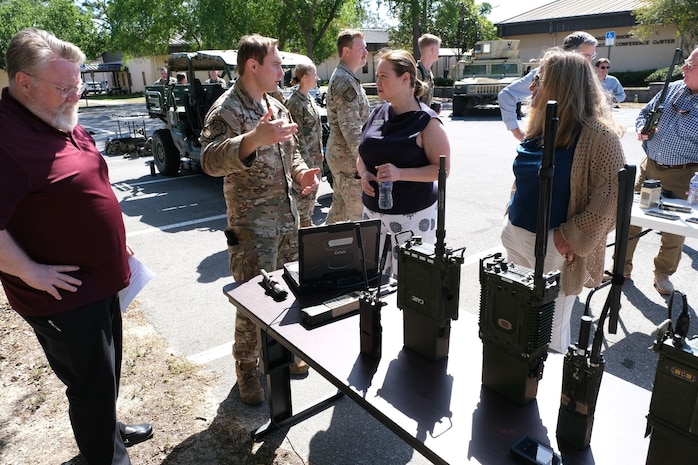 TACPs demo gear with civic leaders