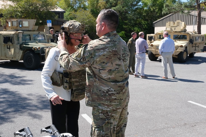 photo of USAF TACP puts gear on civic leader
