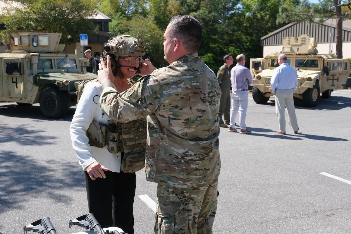 photo of USAF TACP puts gear on civic leader