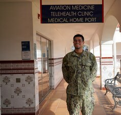 260119-N-FT324-5073. ROTA, Spain (May 10, 2026)-- Hospital Corpsman 3rd Class Martin E. Romero Alvarez, a native of Dalton, Georgia, assigned to Navy Medicine Readiness and Training Command Rota, works in telemedicine supporting remote patient care and medical coordination to ensure Sailors and Marines receive timely, high-quality healthcare across the region. (U.S. Navy photo by Lt. Cmdr. Alicia Sacks)