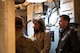 Dr. Rebeccah Heinrichs tours a missile launch training facility.