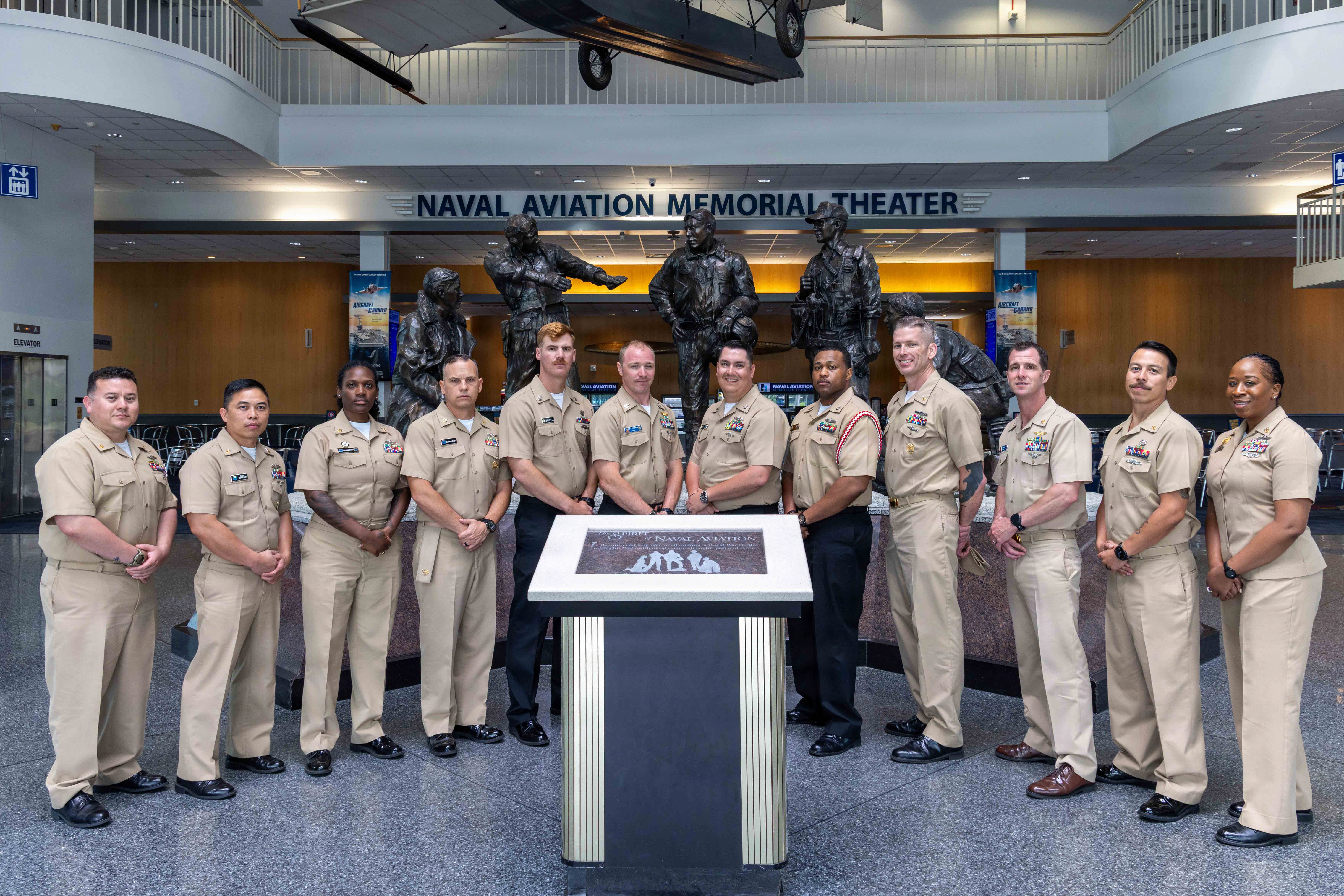 NETC Sailor of the Year finalists and board members visit the National Naval Aviation Museum at NAS Pensacola, Fla. NETC transforms civilians into operational warfighters, delivering skilled personnel from street to fleet.