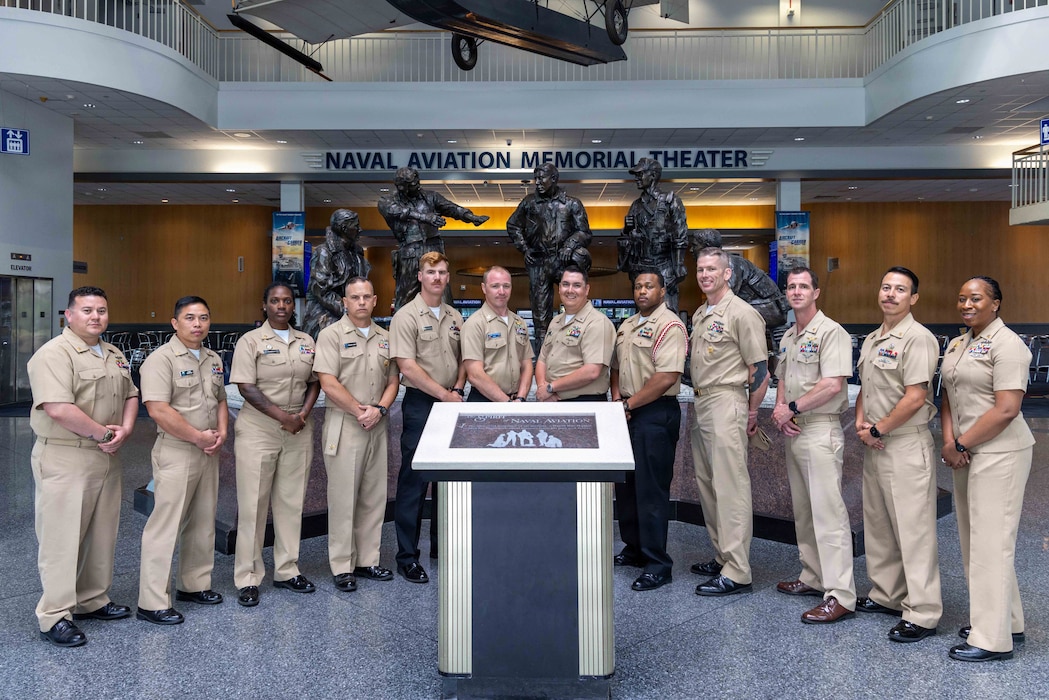 NETC Sailor of the Year finalists and board members visit the National Naval Aviation Museum at NAS Pensacola, Fla. NETC transforms civilians into operational warfighters, delivering skilled personnel from street to fleet.