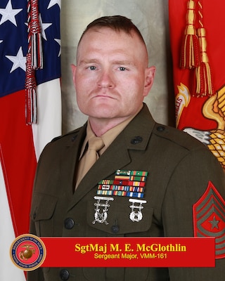 Portrait of Sergeant Major Marc E. McGlothlin