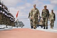 From the left, U.S. Air Force Gen. Dagvin R.M. Anderson, commanding general, U.S. Africa Command; Royal Moroccan Armed Forces Gen. Mohammed Berrid, inspector general of the Royal Moroccan Armed Forces and commander of the Southern Zone; and U.S. Army Maj. Gen. Andrew C. Gainey, commanding general, U.S. Army Southern European Task Force, Africa (SETAF-AF), conduct a pass and review of a Royal Moroccan Armed Forces formation during the African Lion 26 culminating training event at Cap Draa, Tan-Tan, Morocco, May 8, 2026. The visit brought together senior U.S. and Moroccan military leaders, diplomatic representatives, and coalition partners to reaffirm shared commitments, recognize collective achievements, and assess the operational readiness driving AL26's multinational mission.

AL26 is U.S. Africa Command's largest annual joint exercise, designed to strengthen collective security capabilities of the U.S., African nations and global allies. Led by SETAF-AF from April 20 to May 8, 2026, and hosted in Ghana, Morocco, Senegal and Tunisia, AL26 involves over 5,600 personnel from more than 40 nations, using innovation to drive partner-led regional security. (Photo by Jason Johnston)