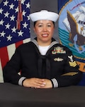 Hospital Corpsman 1st Class Maria J. Molina Lemus, leading petty officer for the Patient Centered Medical Homeport Clinic assigned to Navy Medicine Readiness and Training Command Twentynine Palms, was recognized as the command’s Senior Sailor of the Quarter for the second quarter of 2026. Molina Lemus was recognized for her leadership, mentorship, and contributions to operational readiness and patient care in support of Navy Medicine’s mission. (U.S. Navy courtesy photo)