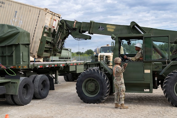 Army Reserve Soldiers support Guardian Response at Camp Atterbury, Ind.