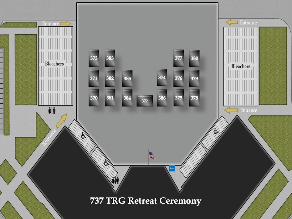 Flights 370-386 BMT Coin & Retreat Ceremony Line Up Graphic