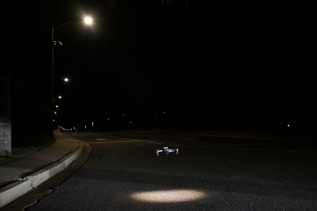 The U.S. Army, U.S. Air Force and Federal Aviation Administration conducted a joint test of DJI Air 2 drone at Joint Base Andrews, Maryland, March 19, 2026.
