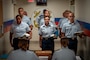 Members of Coast Guard Officer Candidate School (OCS) Class 1-25 and the National Oceanic and Atmospheric Administration (NOAA) Basic Officer Course (BOTC) 144 reported for training at the Coast Guard Academy, July 23, 2024. The future officers will go on to serve their respective branches across the nation as pilots, sailors, and scientific specialists. (U.S Coast Guard photo by Petty Officer 3rd Class Matt Thieme.)