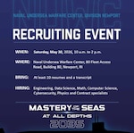 NUWC Division Newport will host in-person hiring event on May 30