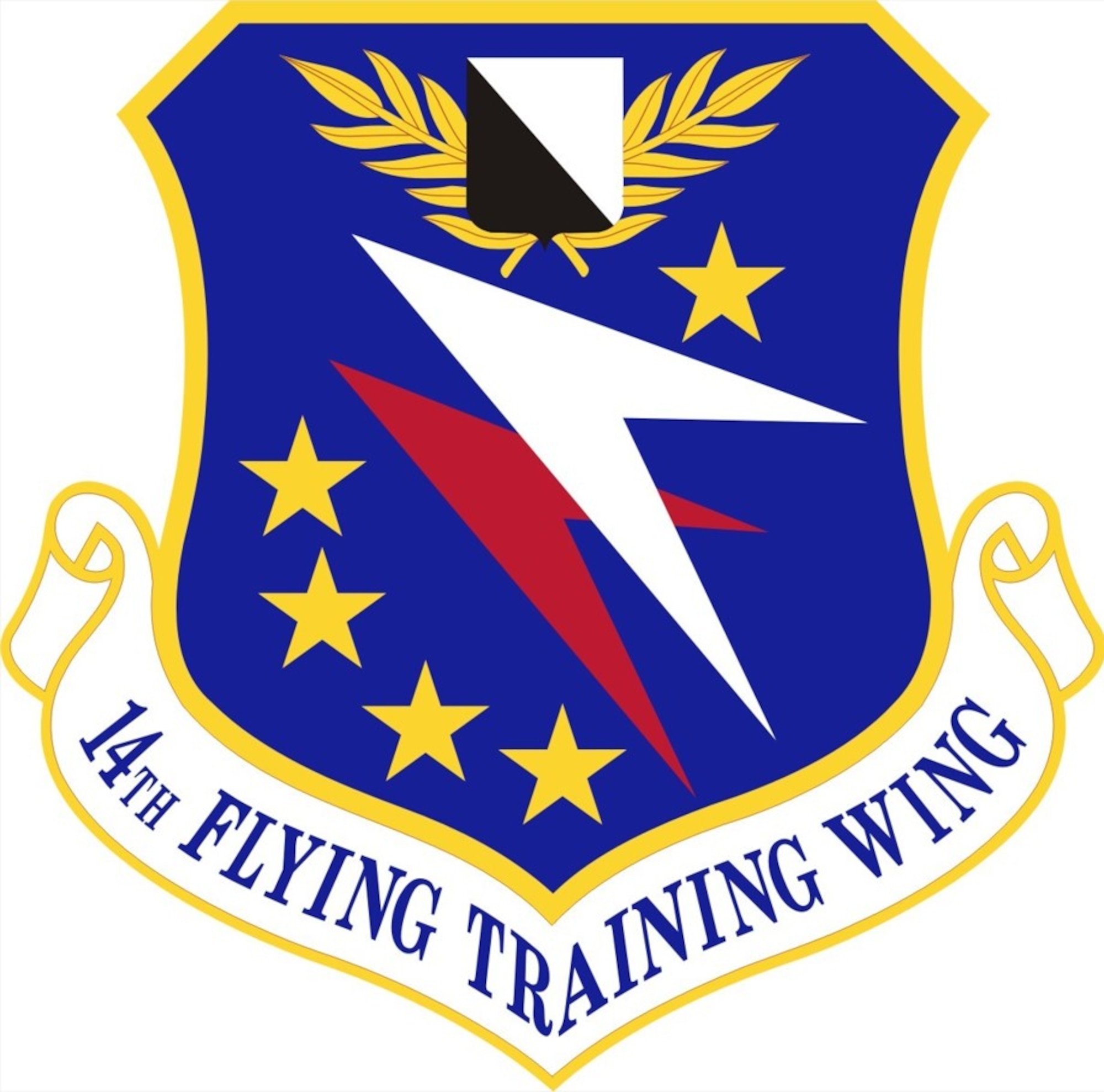 Graphic of the 14th Flying Training Wing shield.