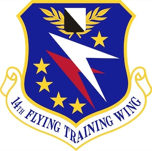 Graphic of the 14th Flying Training Wing shield.