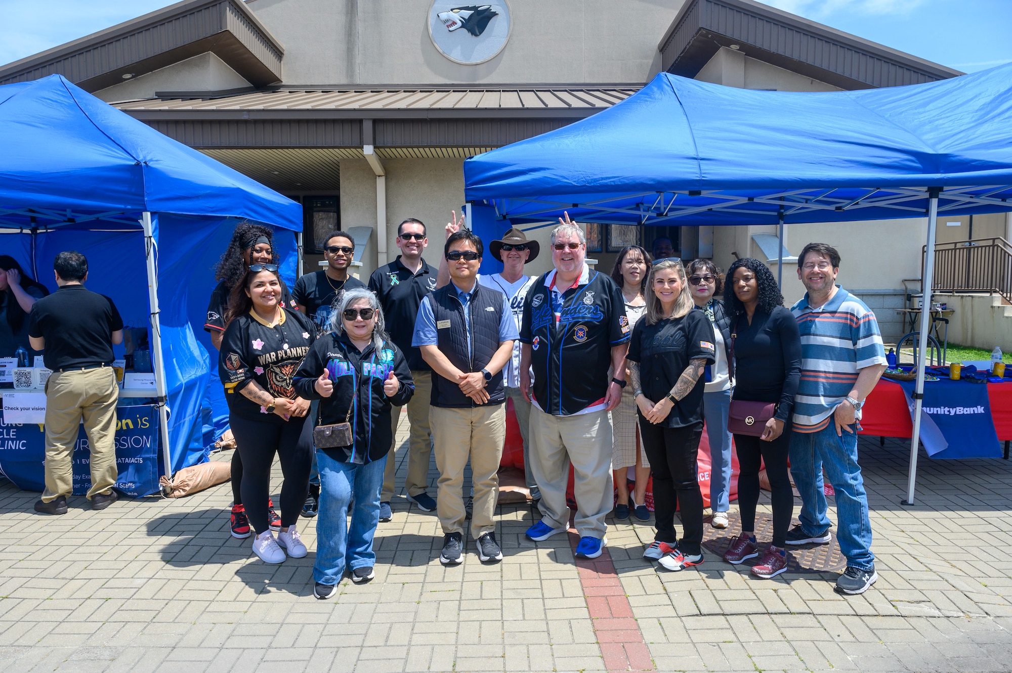 Wolf Pack volunteers pose for a group photo.