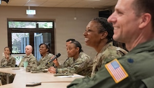 People speak during panel