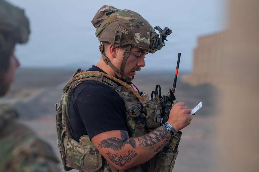Soldier Taking notes