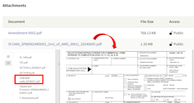 Example of DLA Strategic Materials Statement of Work attached to a solicitation