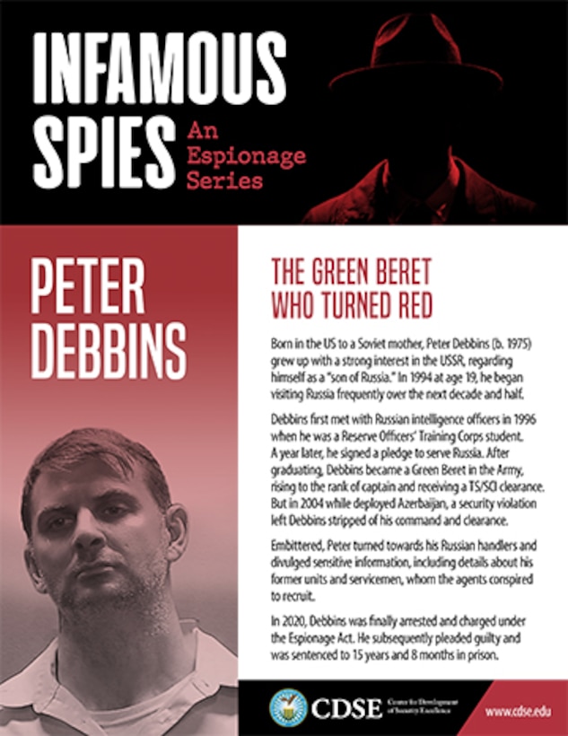 Infamous Spies - Peter Debbins thumbnail
