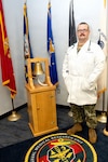 Lt. Cmdr. Travis Landry, Senior Medical Officer at the Naval Medical Research Unit (NAMRU) Dayton, leverages his unique experience as a former Marine infantryman to enhance warfighter health and safety. At NAMRU Dayton, he provides clinical care and oversees human safety in research studies aimed at ensuring service members can return home safely.