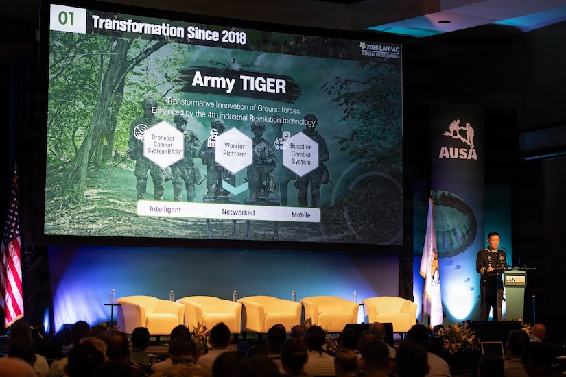 Gen. Kim Gyuha, Republic of Korea, chief of staff, served as a keynote speaker, engaging military leaders and partners, during the 2026 Land Forces Pacific Symposium and Exposition at the Sheraton Waikiki, May 12, 2026