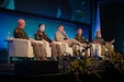 Land Forces of the Pacific Symposium and Exposition panelists share thoughts on how partnerships accelerate transformation during LANPAC 2026 on May 13, 2026, at the Sheraton Waikiki Beach Resort in Honolulu, Hawaii.
