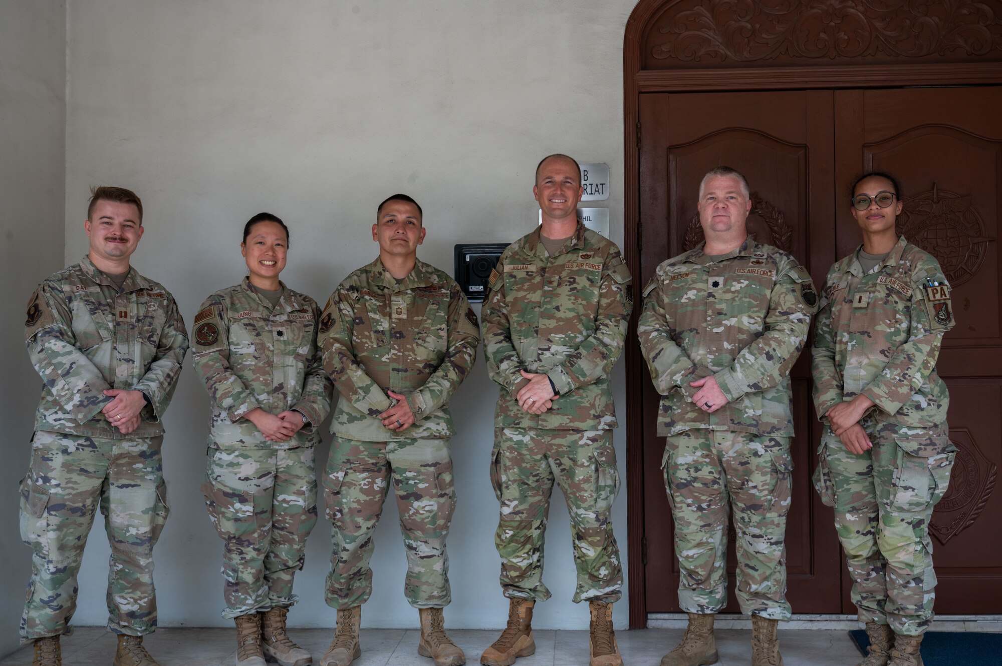 U.S. Air Force Airman assigned to the Pacific Air Forces pose for a group photo during Exercise Balikatan 2026 at Manila, Philippines on April 23, 2026.Task Force-Philippines coordinates and synchronizes joint U.S. military support to the Armed Forces of the Philippines to achieve unity of effort enhancing AFP’s ability to achieve military, frequently collaborating with JUSMAG, enhancing partner air force capabilities through training, joint exercises and strengthening alliances and ensuring regional interoperability. Balikatan is a longstanding annual exercise between the Armed Forces of the Philippines and U.S. military that represents the strength of our alliance, improves our capable combined force, and demonstrates our commitment to regional peace and prosperity. (U.S. Air Force photo by Senior Airman Alondra Cristobal Hernandez)