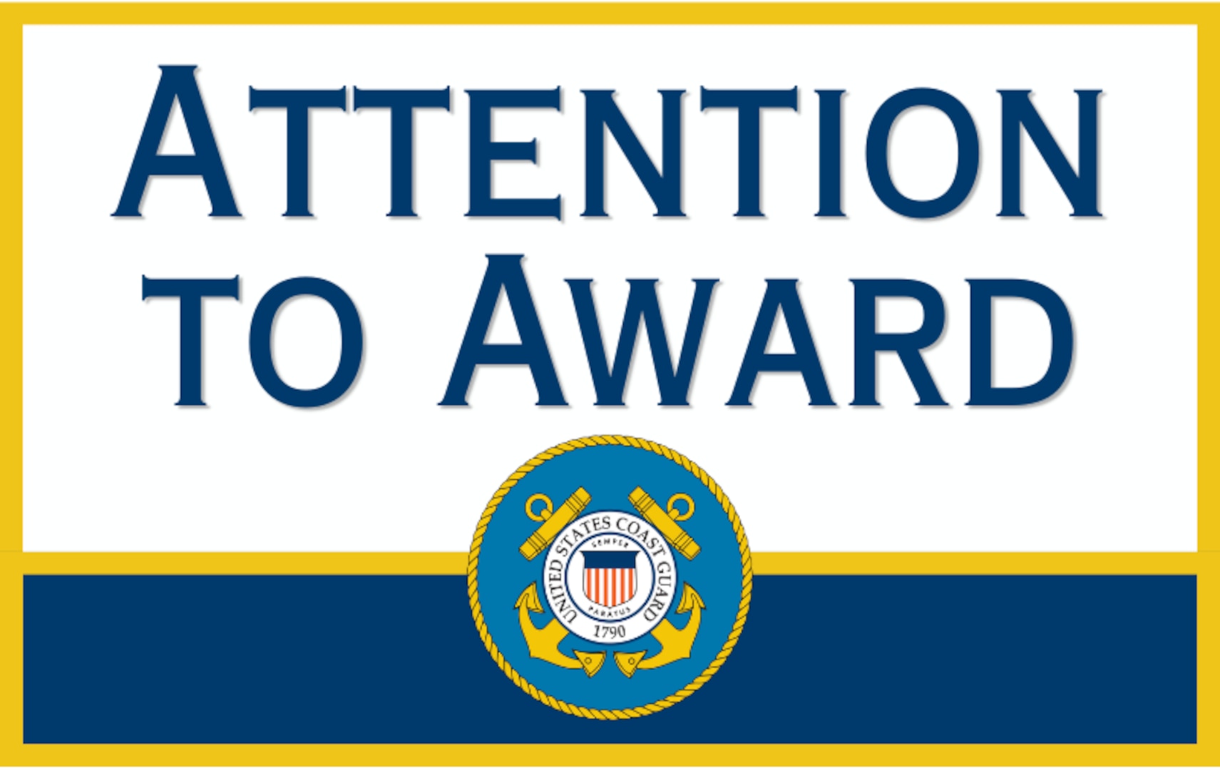 A graphic used for notifications of official awards on online publications.