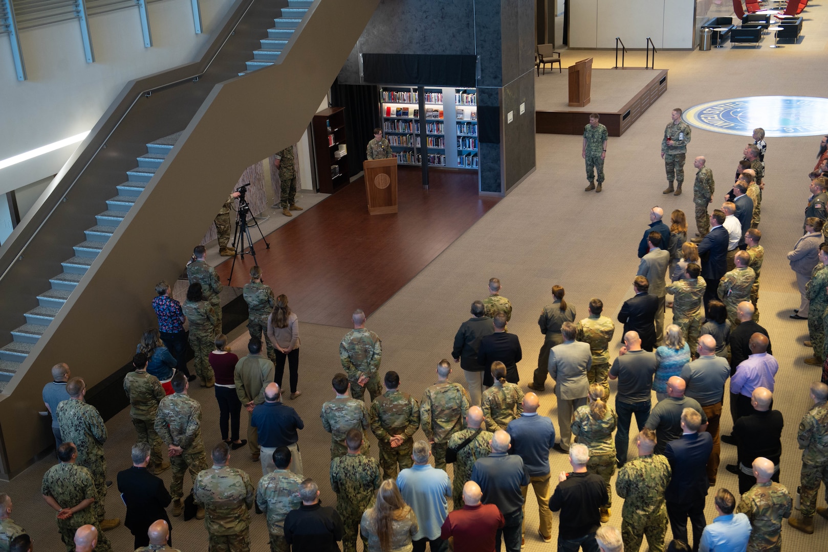 United States Strategic Command officially dedicated its command library in honor of Medal of Honor recipient and Vietnam War hero, Chief Master Sgt. Richard L. Etchberger, in a ceremony here May 7.