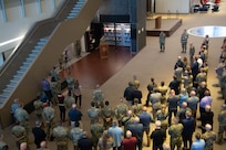 United States Strategic Command officially dedicated its command library in honor of Medal of Honor recipient and Vietnam War hero, Chief Master Sgt. Richard L. Etchberger, in a ceremony here May 7.