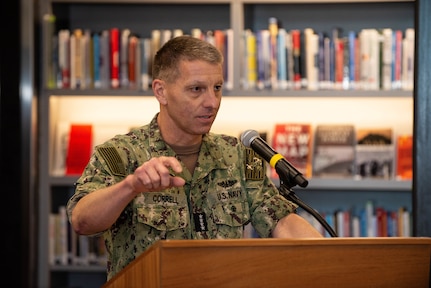 United States Strategic Command officially dedicated its command library in honor of Medal of Honor recipient and Vietnam War hero, Chief Master Sgt. Richard L. Etchberger, in a ceremony here May 7.