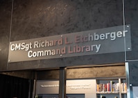 United States Strategic Command officially dedicated its command library in honor of Medal of Honor recipient and Vietnam War hero, Chief Master Sgt. Richard L. Etchberger, in a ceremony here May 7.