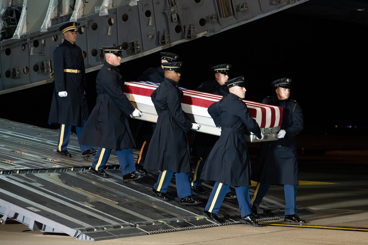 Army Spc. Mariyah S. Collington honored in dignified transfer May 14