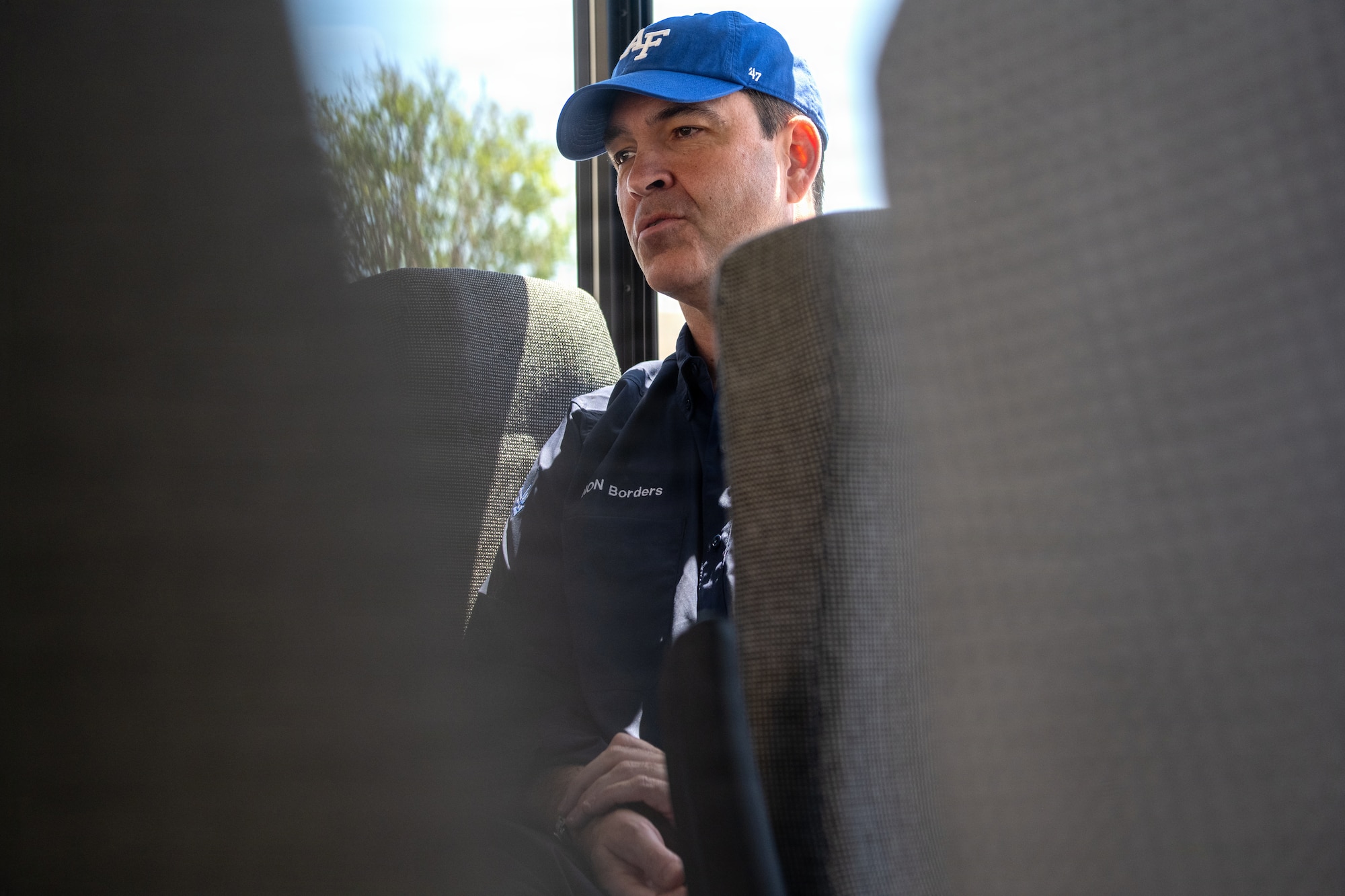 The Honorable Michael Borders, U.S. Assistant Secretary of the Air Force for Energy, Installations and Environment, tours facilities at MacDill Air Force Base, Florida, April 15, 2026. Borders visited the installation to assess living conditions and infrastructure supporting Airmen and families. (U.S. Air Force photo by Airman Micquill Davis)