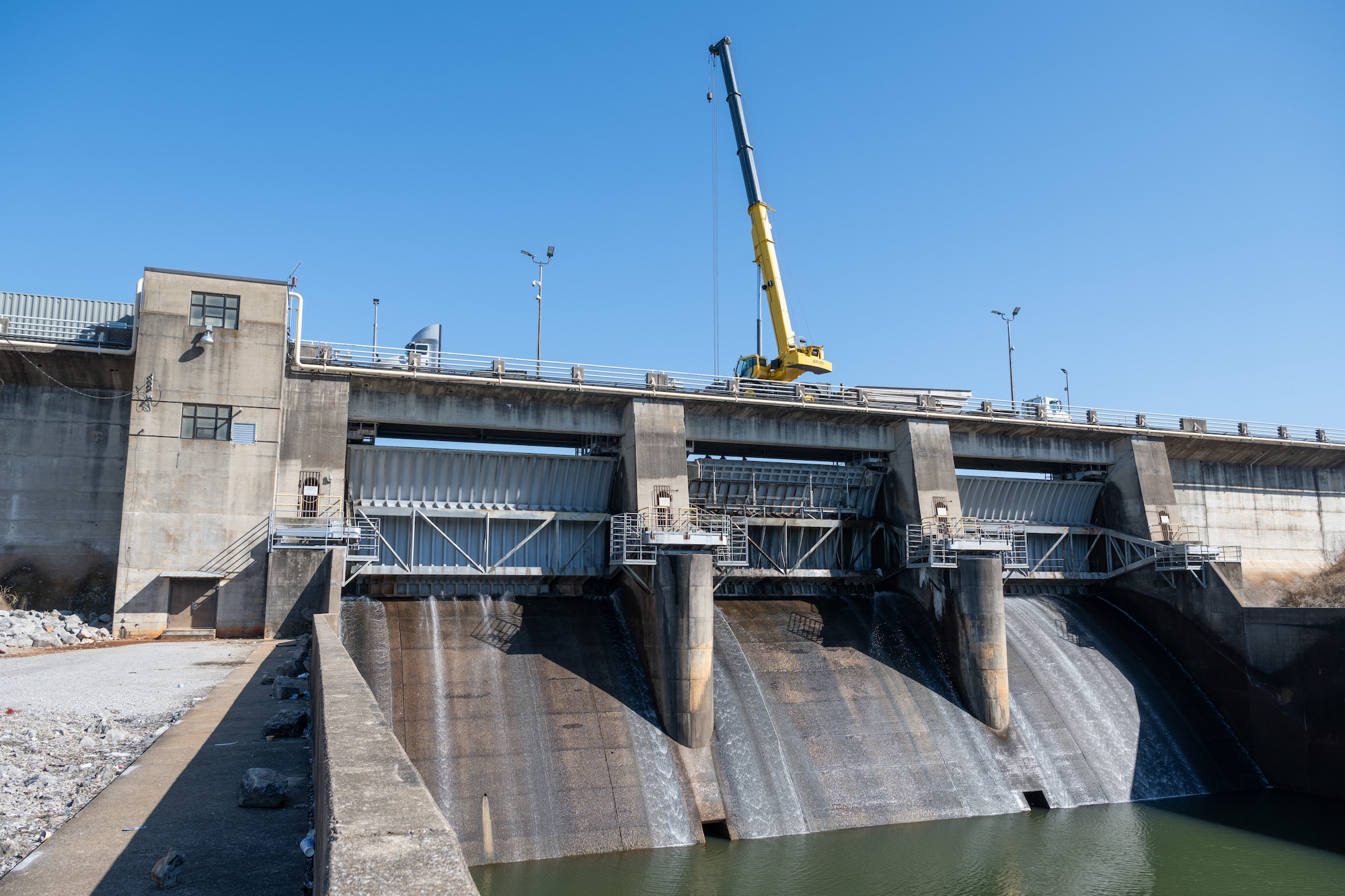 The Elk River Dam fishing area reopened for public access on May 14. Visitors may again fish below the dam. This area may be accessed from the parking area on Elk River Dam Road off Morris Ferry Bridge Road. Access had been restricted since April 3 due to excessive trash being discarded in the area. Arnold Air Force Base Security Forces wishes to reiterate that walking on the dam is specifically prohibited. (U.S. Air Force photo by Keith Thornburgh)