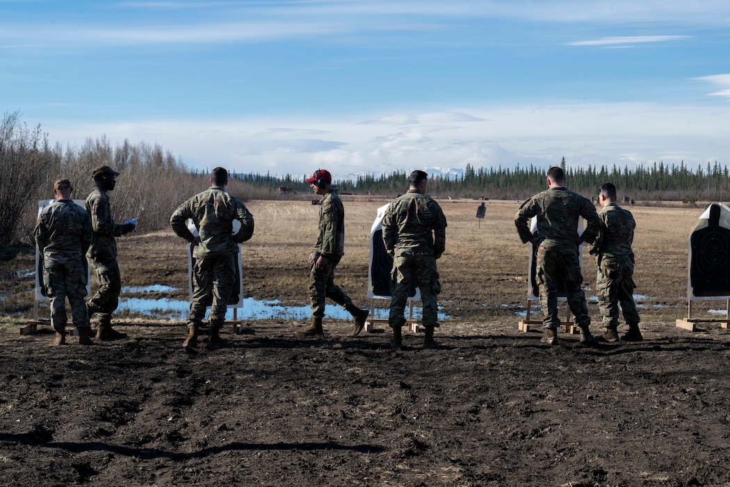 Airmen assigned to the 354th Fighter Wing are scored during the Excellence in Competition event at Eielson Air Force Base, Alaska, May 13, 2026.