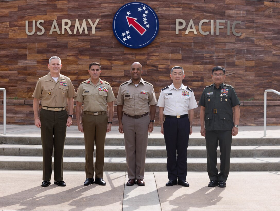 FORT SHAFTER, Hawaii — The U.S. Army in the Pacific hosted senior land forces leaders from Australia, Japan, the Philippines, and the U.S. Marine Corps for a Land Forces Dialogue (LFD) on Friday, May 15, 2026, on the island of O'ahu, fittingly known in the Hawaiian language as "the gathering place."