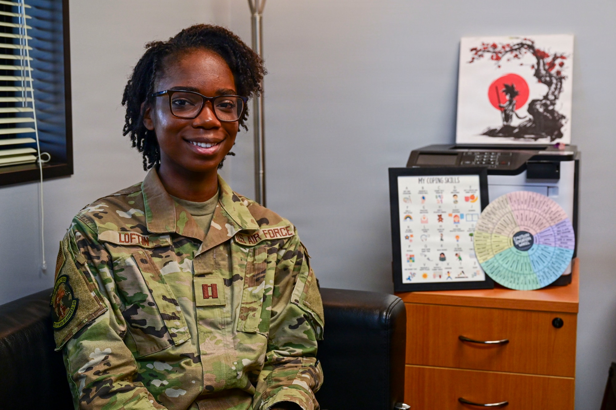 U.S. Service member poses for photo.